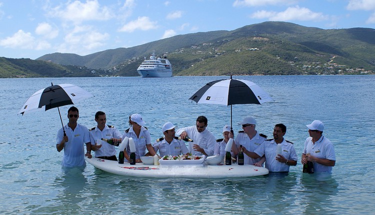 Seabourn Caviar in the Surf