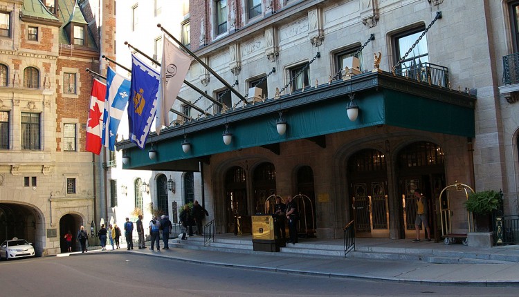 Eingangsbereich des Hotels Chateau Frontenac