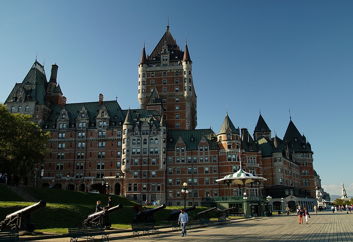 das Hotel Chateau Frontenac und die Terrasse Dufferin