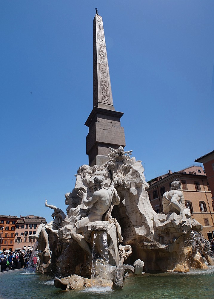 Rom auf eigene Faust - der Vier Ströme-Brunnen auf dem Piazza Navona