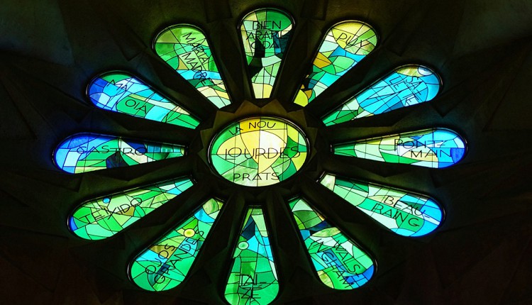 Fensterrose in der Sagrada Familia