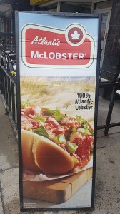 Werbeschild McLobster