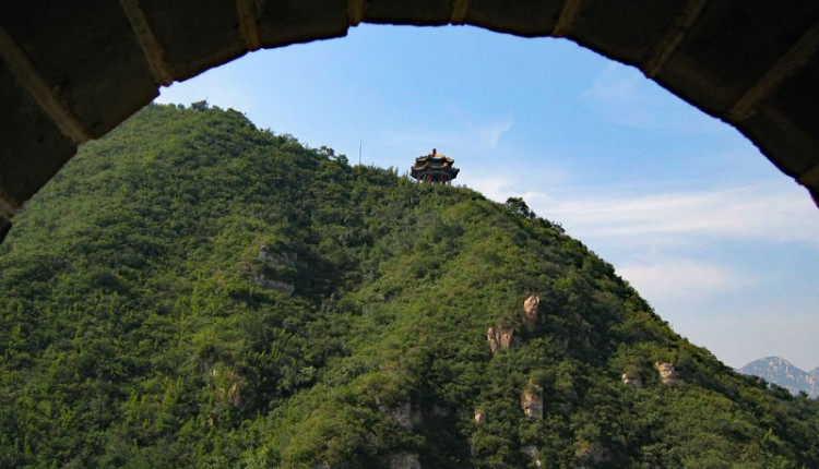 Chinesische Mauer Badaling Ausblick Turm