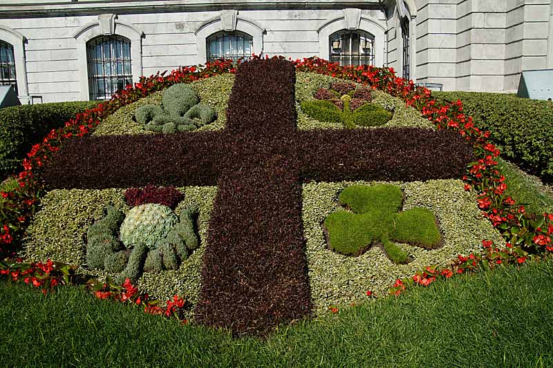 Montreal Reisetipps Blumenkunst am Rathaus