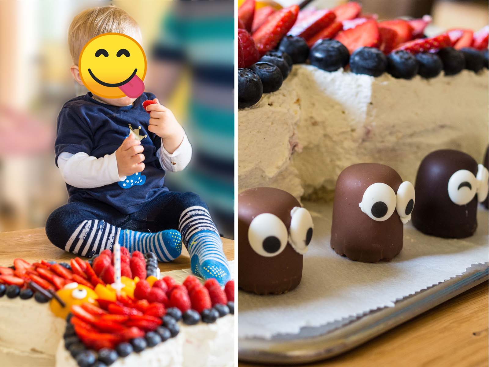 Torte Kindergeburtstag und Schaumküsse