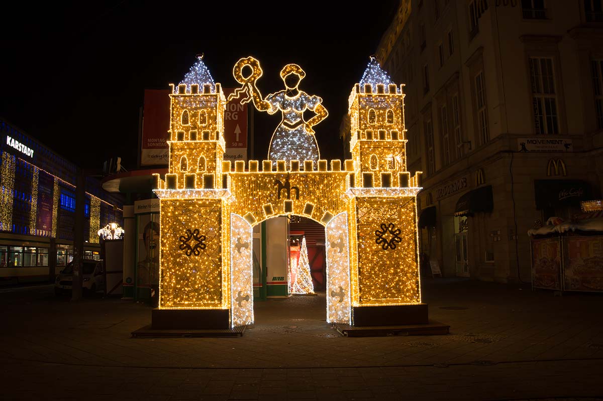 Lichterwelt Magdeburg Stadttor