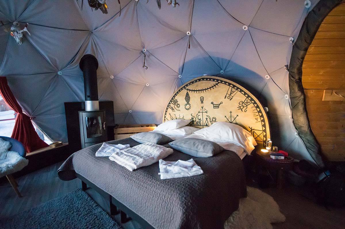 Glamping im Aurora Dome Finnland