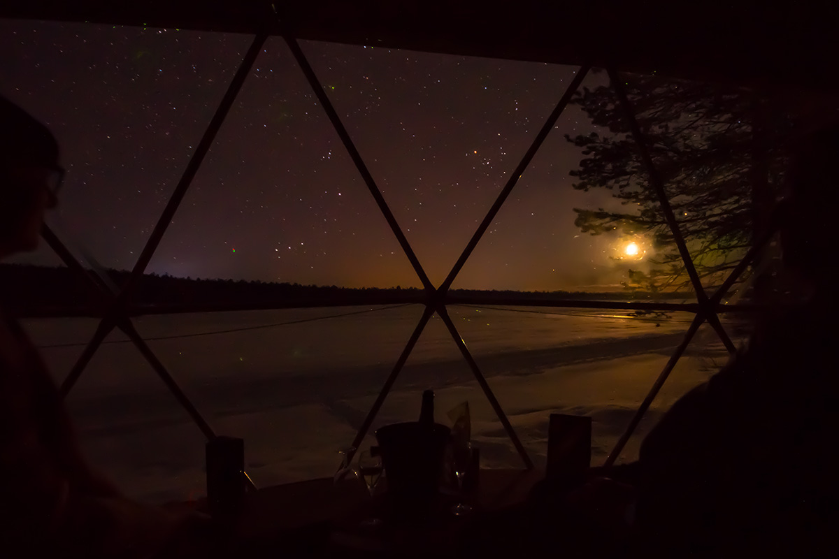 Glamping im Aurora Dome Finnland