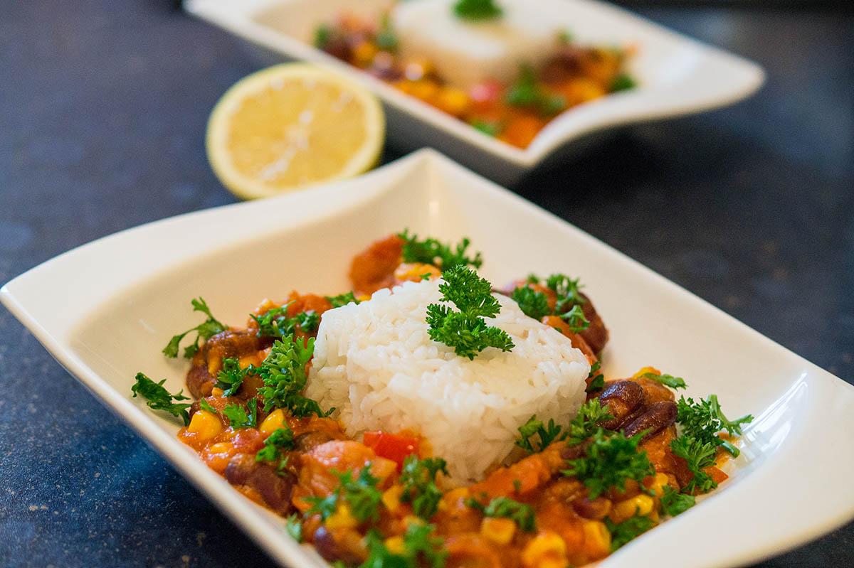 Afrika Rezept vegetarische Gemüsepfanne