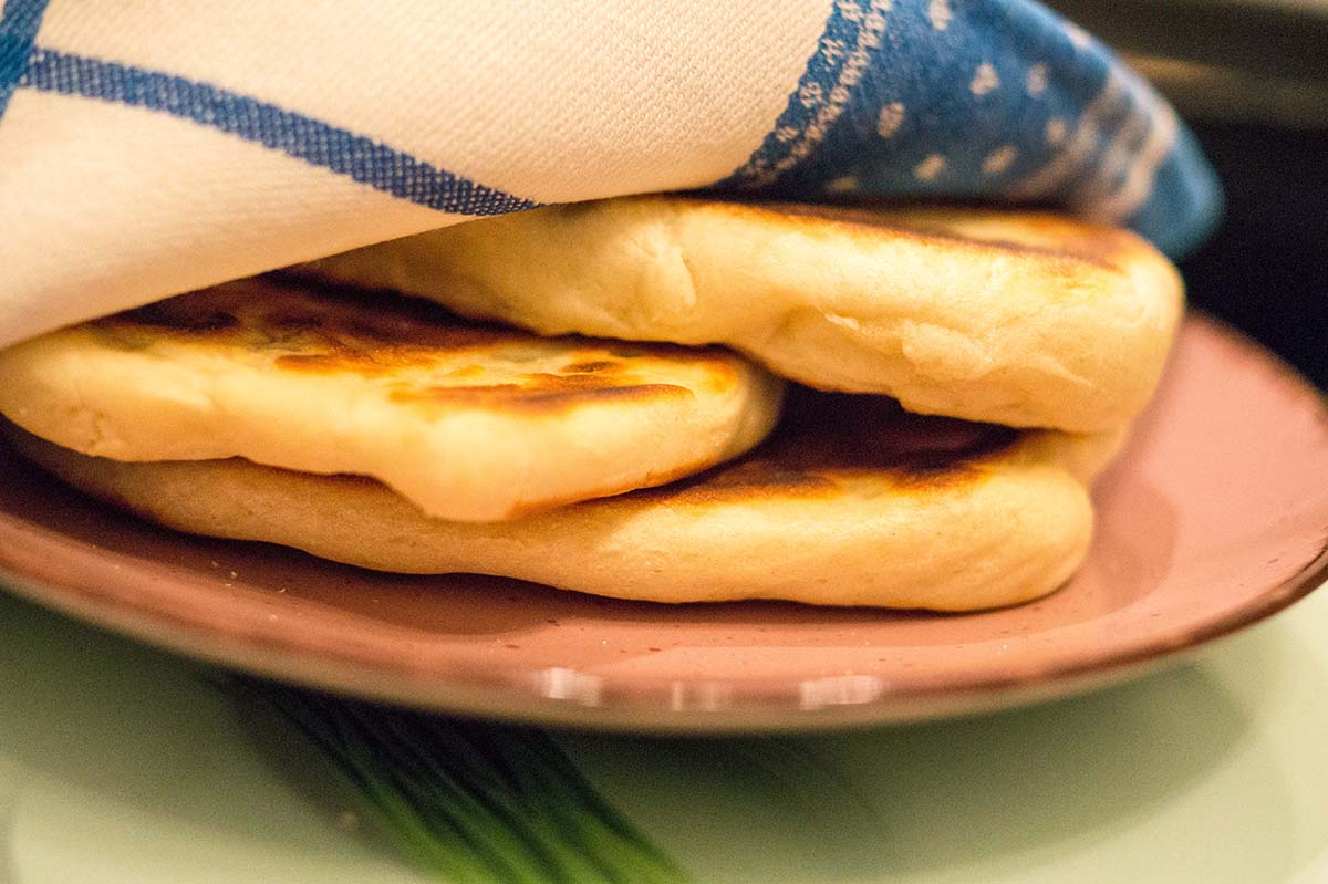 Naan Brot einfaches Fladenbrot