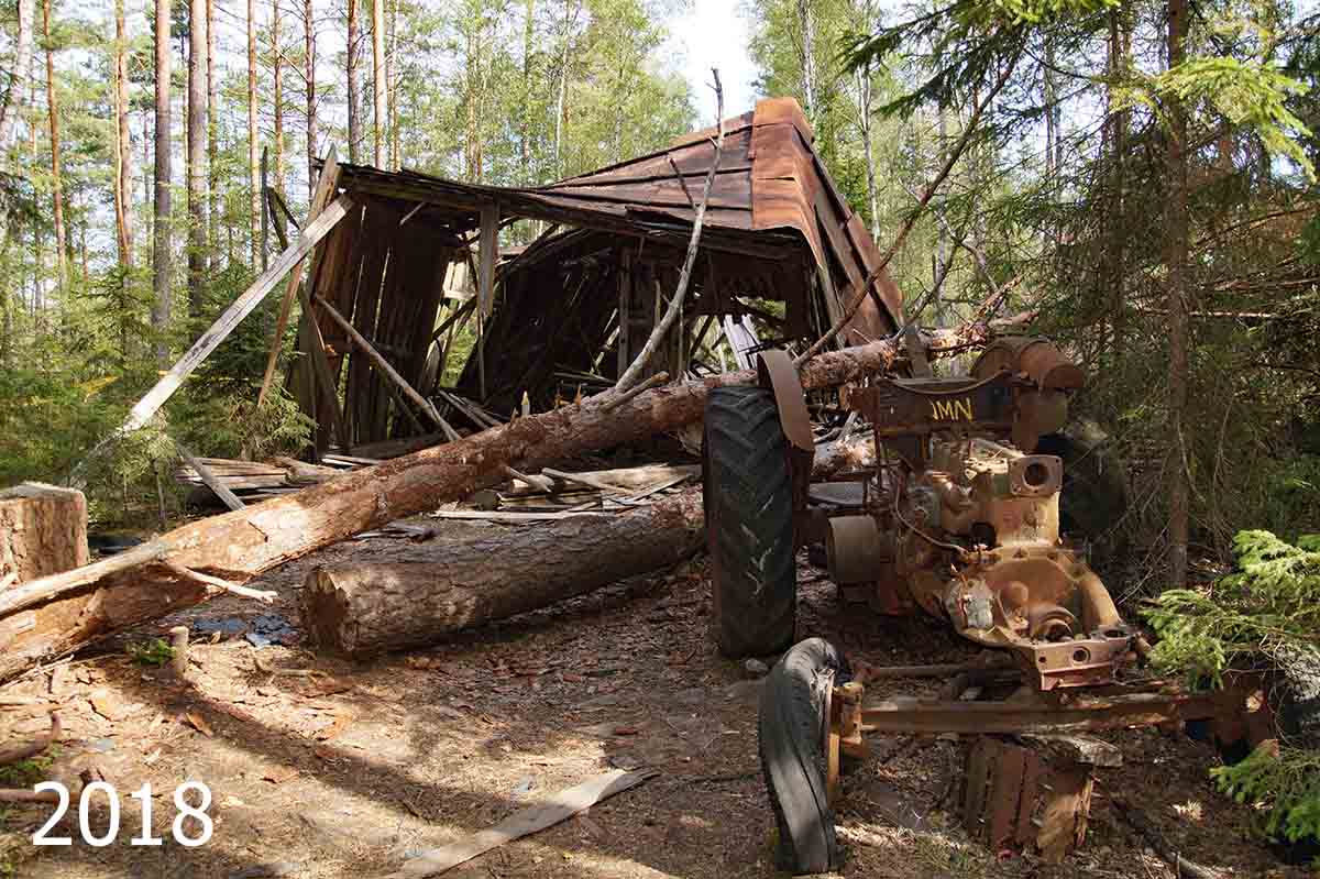 Autofriedhof Schweden Scheune 2018