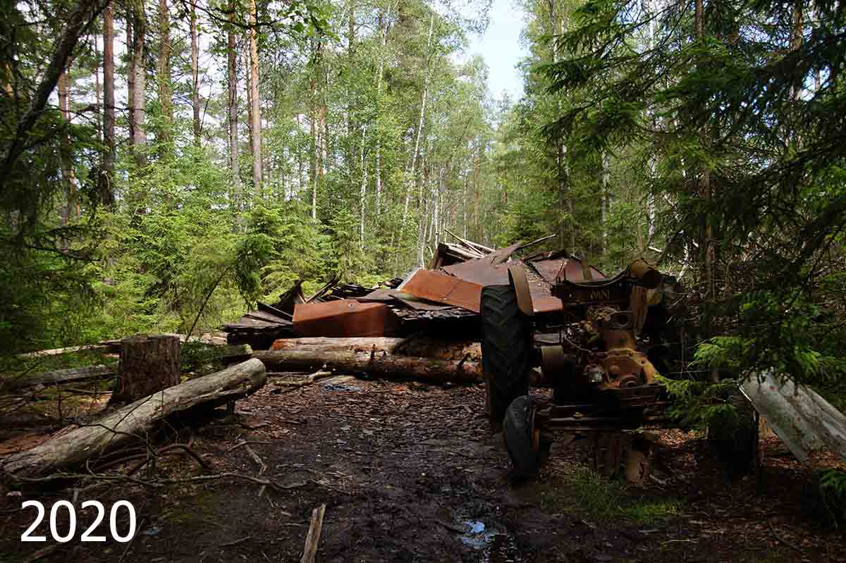 Autofriedhof Schweden Scheune 2020