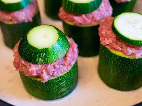 gefüllte Zucchini mit Hackfleisch