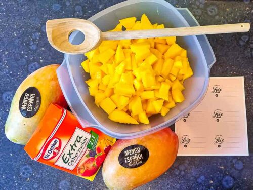 Zutaten für Mango-Marmelade