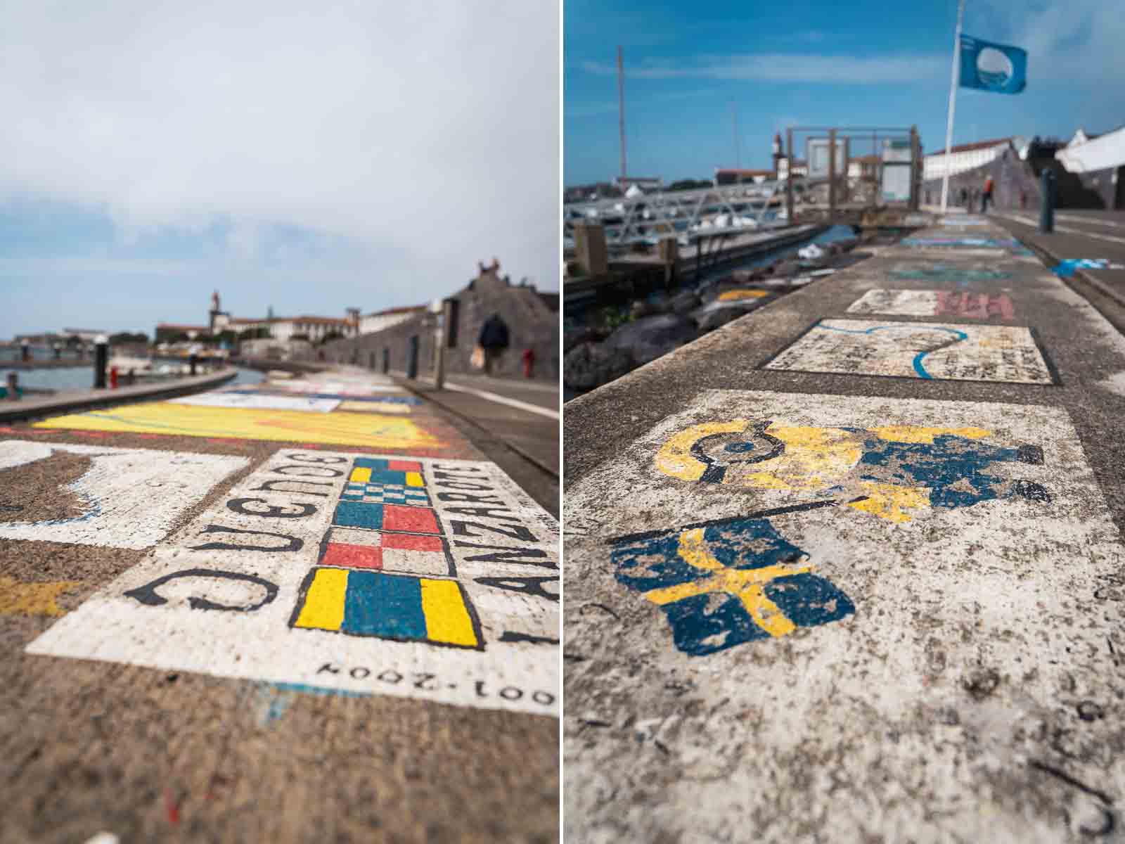 Hafenmole in Ponta Delgada