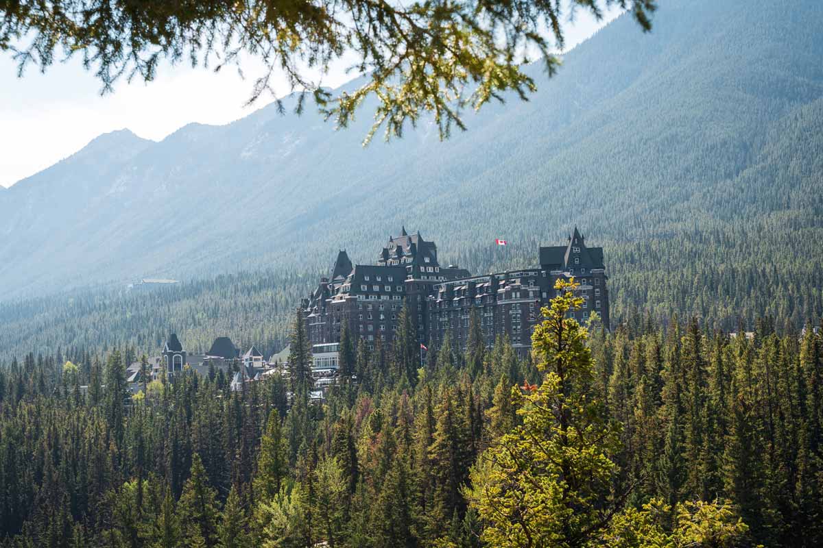 Ausblick vom Surprise View Point bei Banff, Alberta